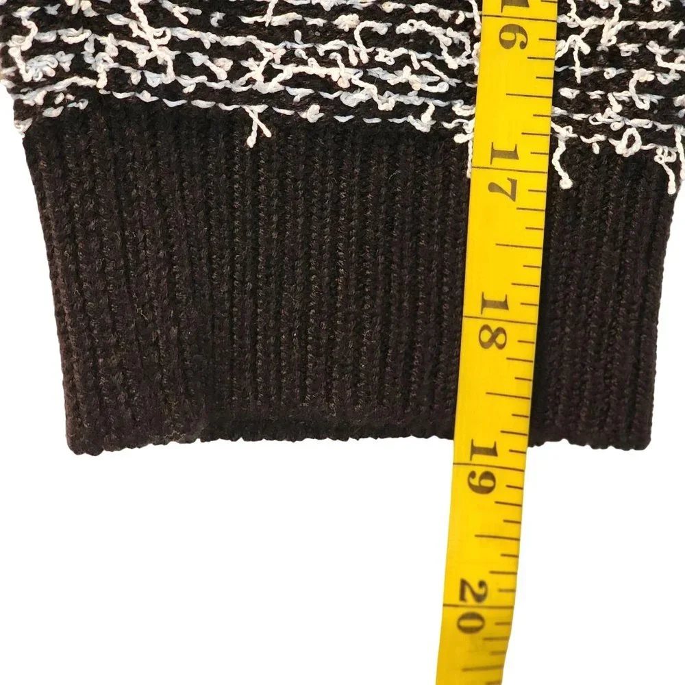 Calvin Klein Black White Lightweight‎ Pullover Sweater Size Small
